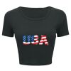 Ladies' Poly-Cotton Crop T-Shirt Thumbnail