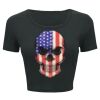 Ladies' Poly-Cotton Crop T-Shirt Thumbnail