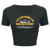 Ladies' Poly-Cotton Crop T-Shirt Thumbnail