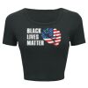 Ladies' Poly-Cotton Crop T-Shirt Thumbnail