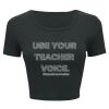 Ladies' Poly-Cotton Crop T-Shirt Thumbnail