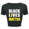Ladies' Poly-Cotton Crop T-Shirt Thumbnail
