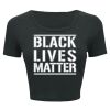 Ladies' Poly-Cotton Crop T-Shirt Thumbnail