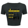 Ladies' Poly-Cotton Crop T-Shirt Thumbnail