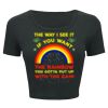 Ladies' Poly-Cotton Crop T-Shirt Thumbnail