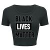 Ladies' Poly-Cotton Crop T-Shirt Thumbnail