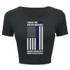 Ladies' Poly-Cotton Crop T-Shirt Thumbnail