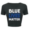 Ladies' Poly-Cotton Crop T-Shirt Thumbnail