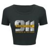 Ladies' Poly-Cotton Crop T-Shirt Thumbnail