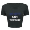 Ladies' Poly-Cotton Crop T-Shirt Thumbnail