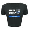 Ladies' Poly-Cotton Crop T-Shirt Thumbnail
