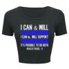 Ladies' Poly-Cotton Crop T-Shirt Thumbnail
