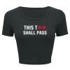 Ladies' Poly-Cotton Crop T-Shirt Thumbnail