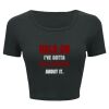Ladies' Poly-Cotton Crop T-Shirt Thumbnail