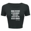 Ladies' Poly-Cotton Crop T-Shirt Thumbnail