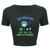 Ladies' Poly-Cotton Crop T-Shirt Thumbnail