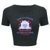 Ladies' Poly-Cotton Crop T-Shirt Thumbnail