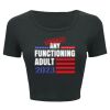 Ladies' Poly-Cotton Crop T-Shirt Thumbnail