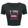 Ladies' Poly-Cotton Crop T-Shirt Thumbnail