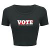 Ladies' Poly-Cotton Crop T-Shirt Thumbnail