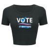 Ladies' Poly-Cotton Crop T-Shirt Thumbnail