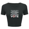 Ladies' Poly-Cotton Crop T-Shirt Thumbnail