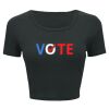 Ladies' Poly-Cotton Crop T-Shirt Thumbnail