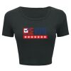 Ladies' Poly-Cotton Crop T-Shirt Thumbnail