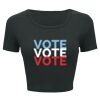 Ladies' Poly-Cotton Crop T-Shirt Thumbnail