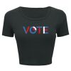 Ladies' Poly-Cotton Crop T-Shirt Thumbnail