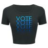 Ladies' Poly-Cotton Crop T-Shirt Thumbnail