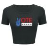 Ladies' Poly-Cotton Crop T-Shirt Thumbnail