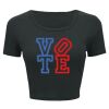 Ladies' Poly-Cotton Crop T-Shirt Thumbnail