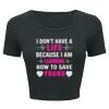 Ladies' Poly-Cotton Crop T-Shirt Thumbnail