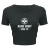 Ladies' Poly-Cotton Crop T-Shirt Thumbnail