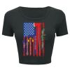 Ladies' Poly-Cotton Crop T-Shirt Thumbnail
