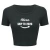 Ladies' Poly-Cotton Crop T-Shirt Thumbnail