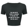 Ladies' Poly-Cotton Crop T-Shirt Thumbnail