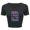 Ladies' Poly-Cotton Crop T-Shirt Thumbnail