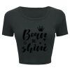 Ladies' Poly-Cotton Crop T-Shirt Thumbnail