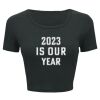 Ladies' Poly-Cotton Crop T-Shirt Thumbnail