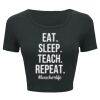 Ladies' Poly-Cotton Crop T-Shirt Thumbnail