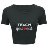 Ladies' Poly-Cotton Crop T-Shirt Thumbnail