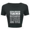 Ladies' Poly-Cotton Crop T-Shirt Thumbnail