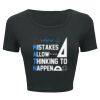 Ladies' Poly-Cotton Crop T-Shirt Thumbnail