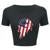 Ladies' Poly-Cotton Crop T-Shirt Thumbnail