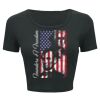 Ladies' Poly-Cotton Crop T-Shirt Thumbnail