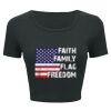 Ladies' Poly-Cotton Crop T-Shirt Thumbnail