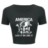 Ladies' Poly-Cotton Crop T-Shirt Thumbnail