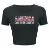 Ladies' Poly-Cotton Crop T-Shirt Thumbnail
